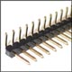 Gold Single Row Right Angle Header - 40 Pin