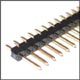 Gold Single Row Straight Header - 40 Pin